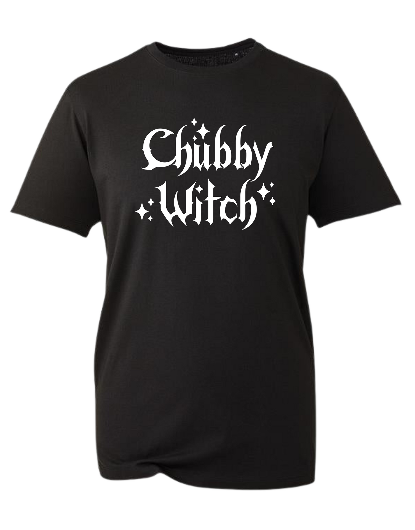 Black "Chubby Witch" Unisex Organic T-Shirt