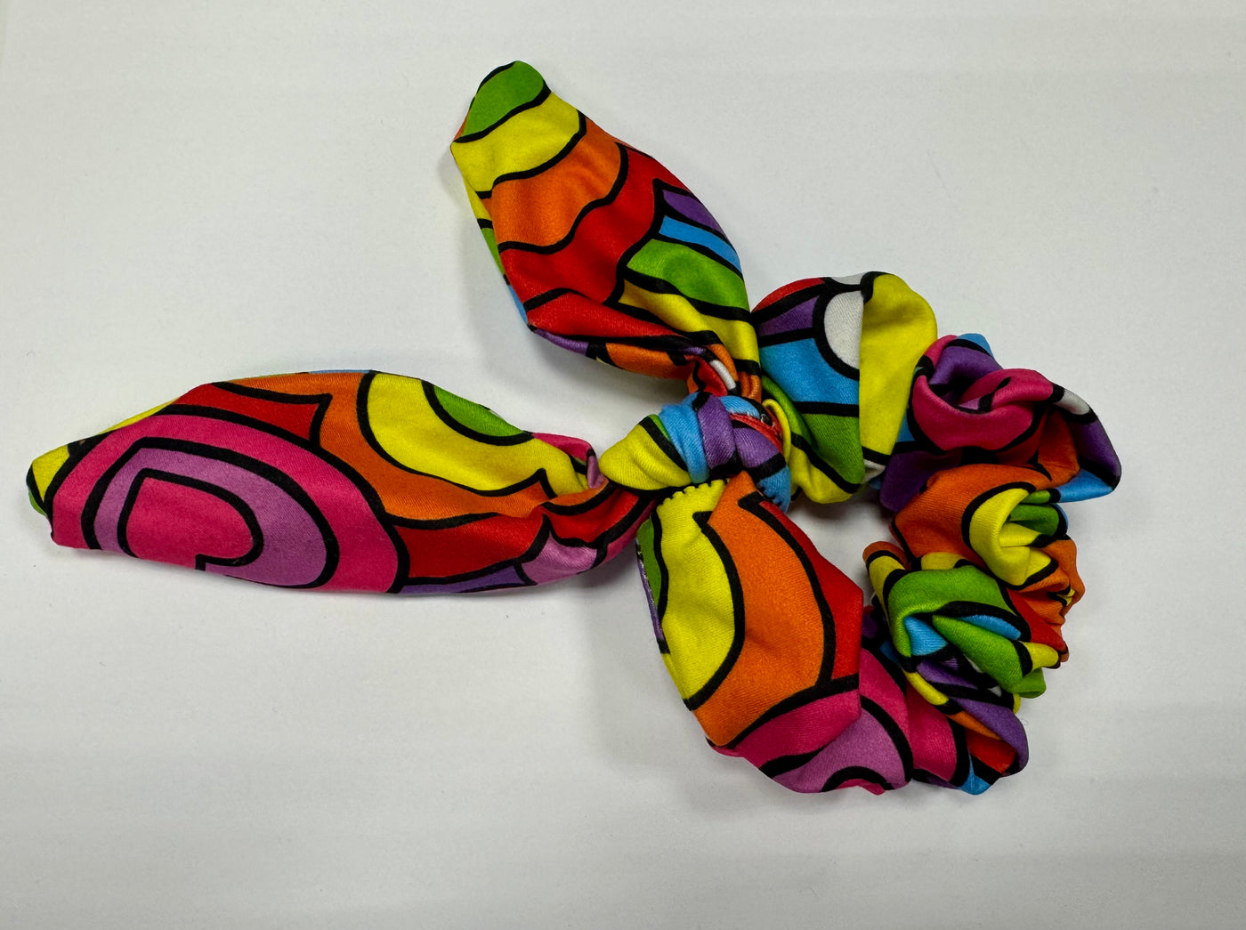 Topsy Repurposed - Flower Power Bow Scrunchie