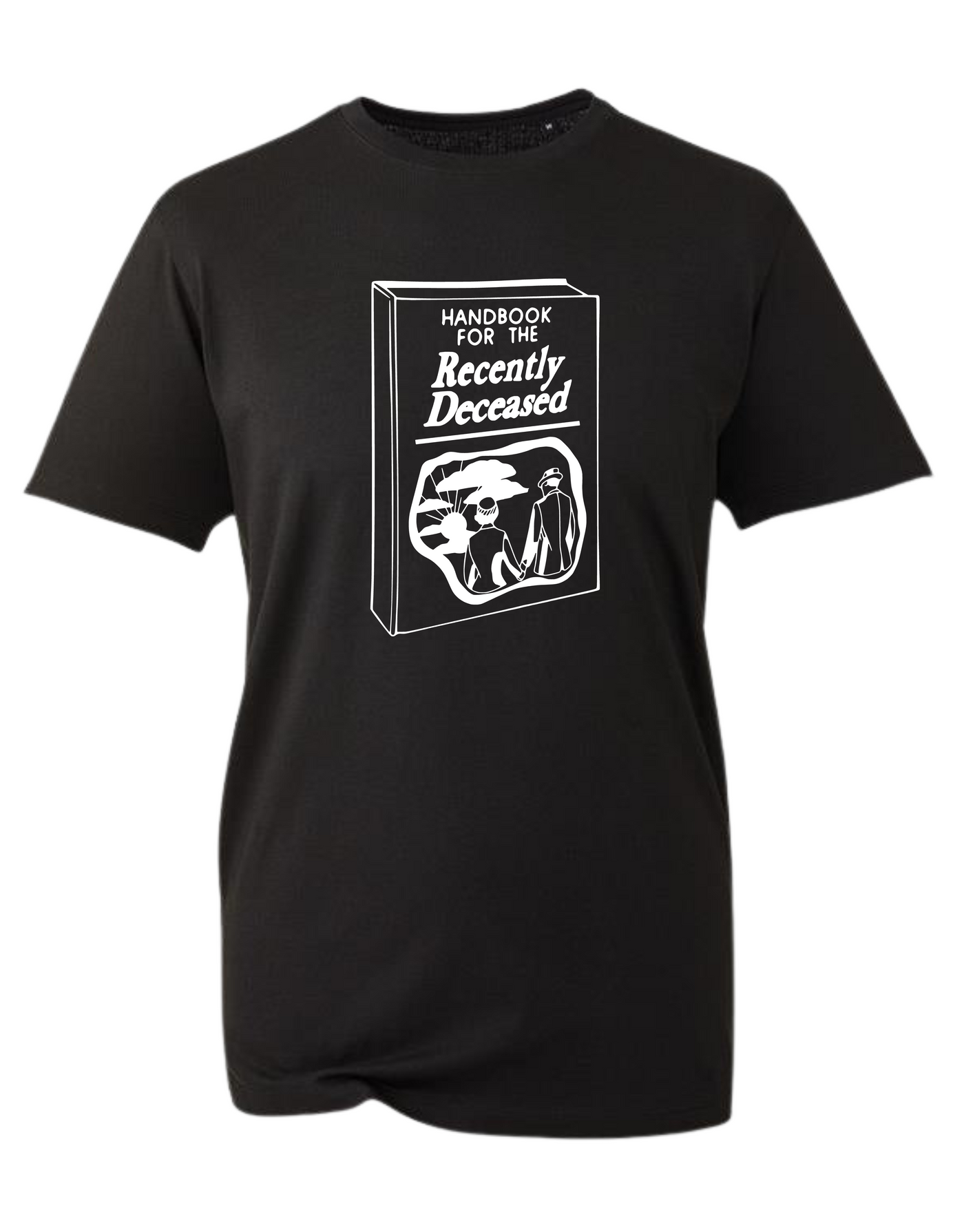 Black "Recently Deceased" Unisex Organic T-Shirt