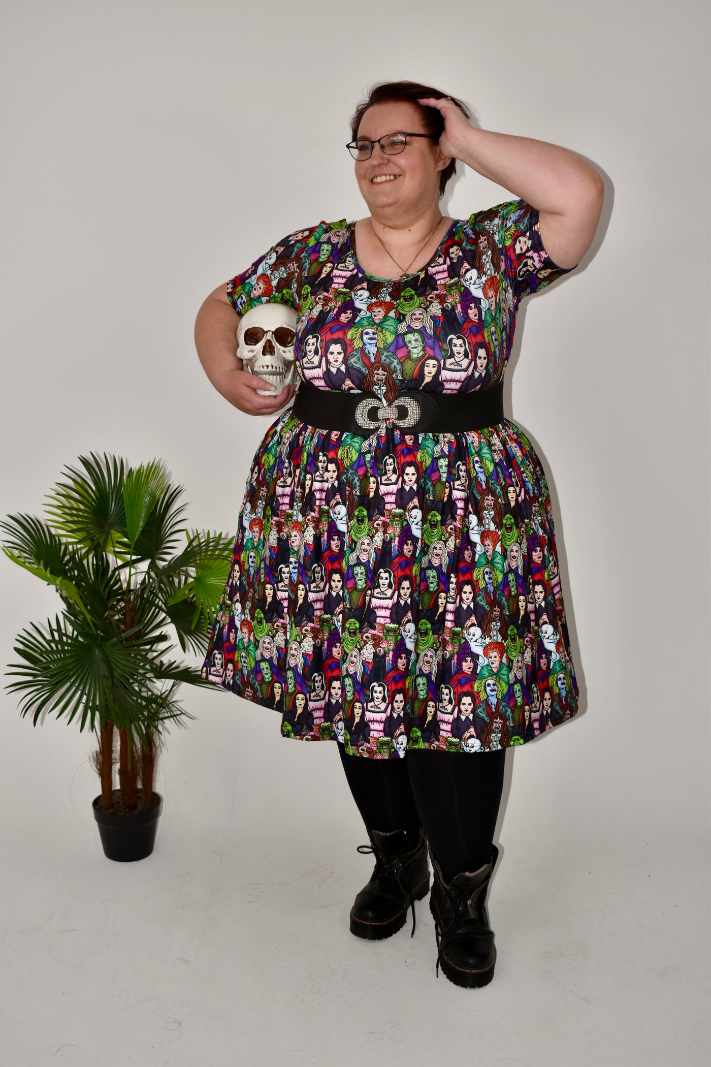 Limited Edition Tune Into Halloween 2-Way Pocket Skater Dress