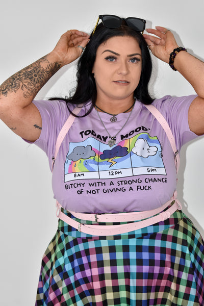 Lilac "Todays Mood" Unisex Organic T-Shirt