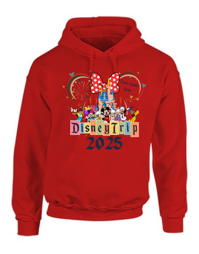 Disney Trip 2025 Personalised Adult Standard Unisex Hoodie
