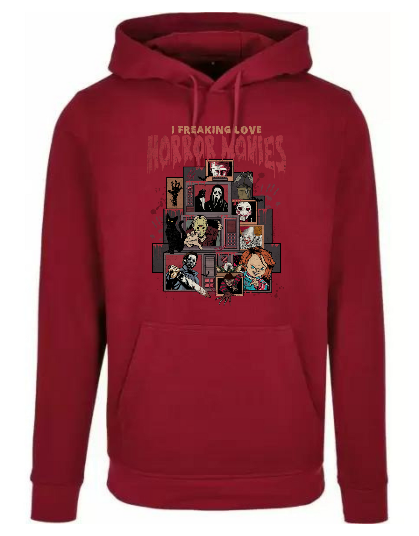 Wine "Comic Slashers" Standard Unisex Hoodie