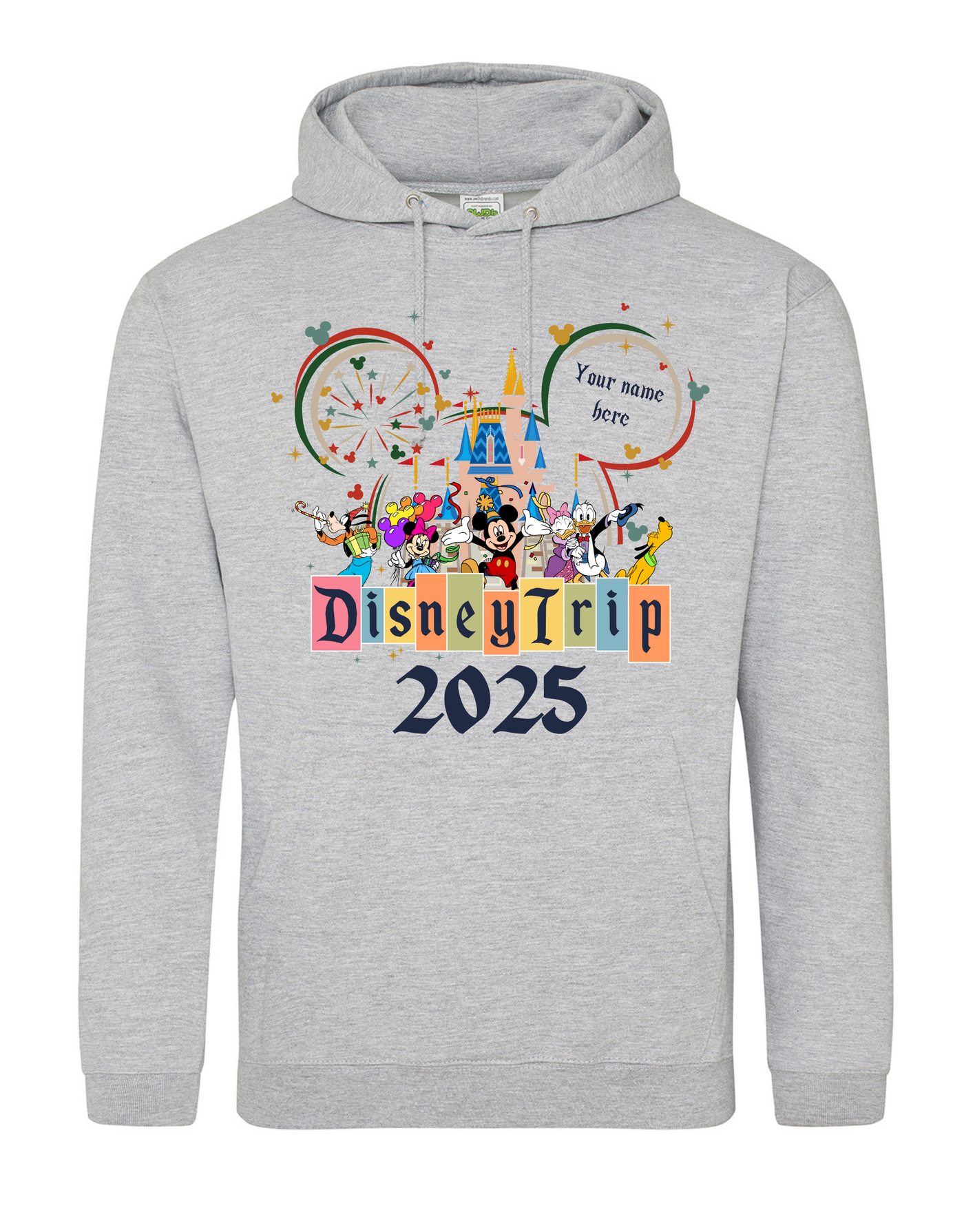 Disney Trip 2025 Personalised Adult Standard Unisex Hoodie
