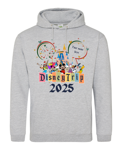 Disney Trip 2025 Personalised Adult Standard Unisex Hoodie