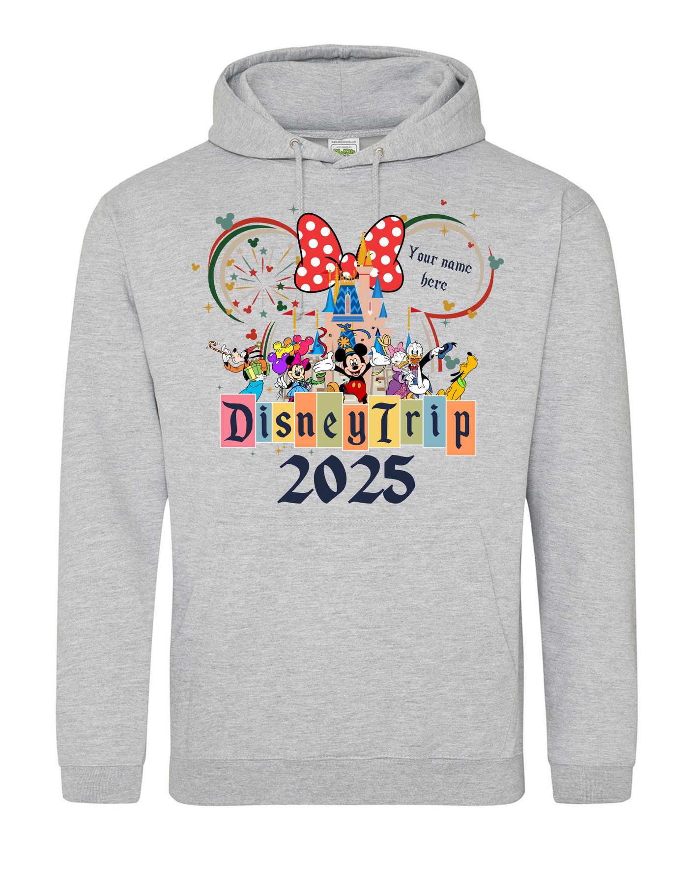 Disney Trip 2025 Personalised Adult Standard Unisex Hoodie