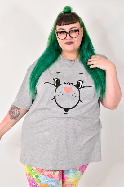 "Pink Bear Face" Unisex Organic T-Shirt