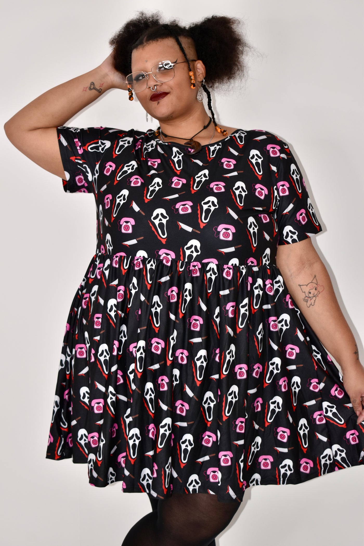 Black No You Hang Up Oversized Smock Dress