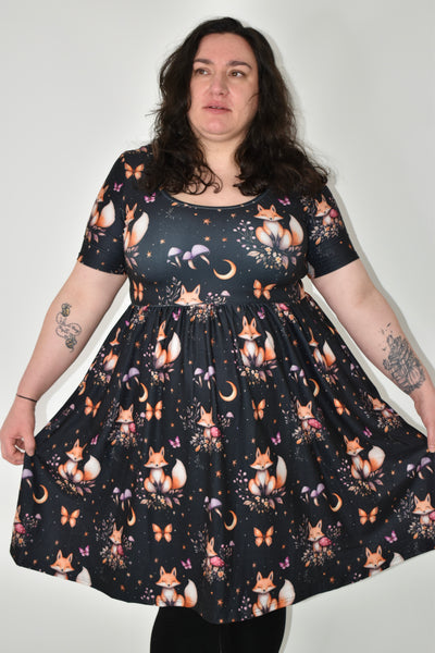 Feeling Foxy 2-Way Pocket Skater Dress