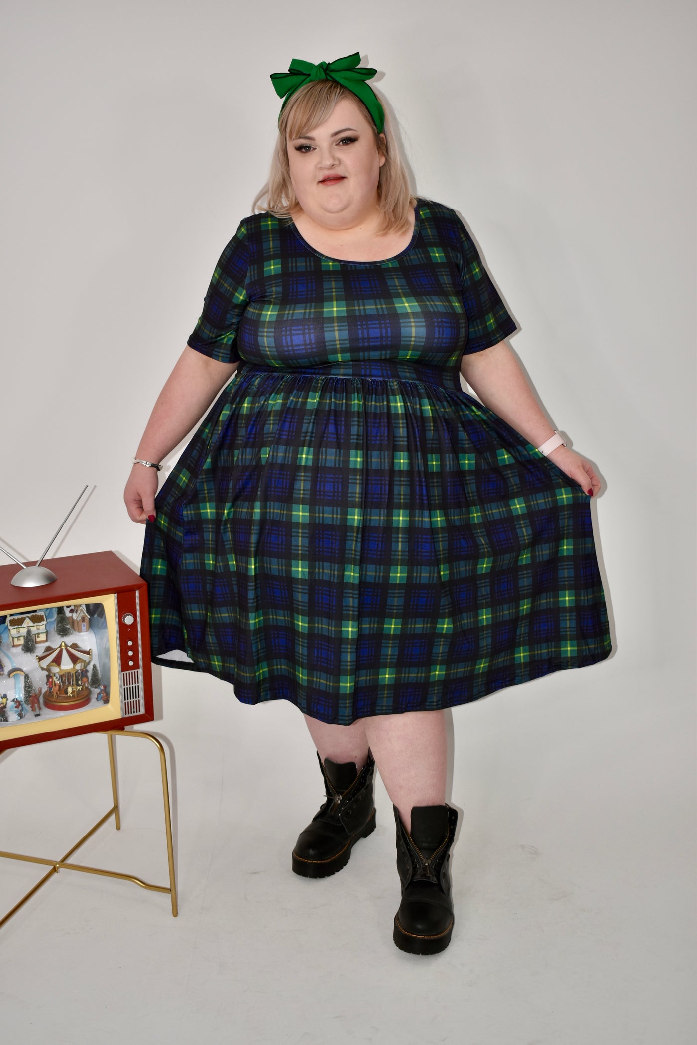 Kiltin' It 2-Way Pocket Skater Dress