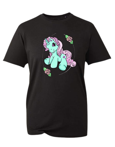 Floral Pony Unisex Organic T-Shirt