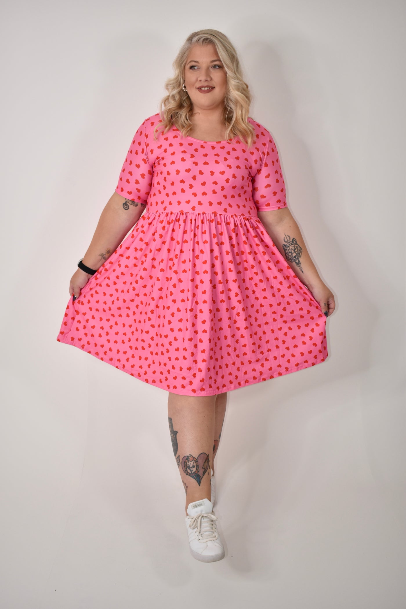 Stupid Cupid 2-Way Pocket Skater Dress