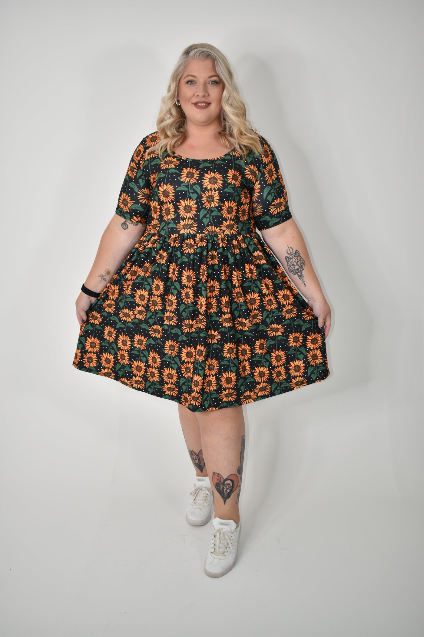 Sunny Spots 2-Way Pocket Skater Dress