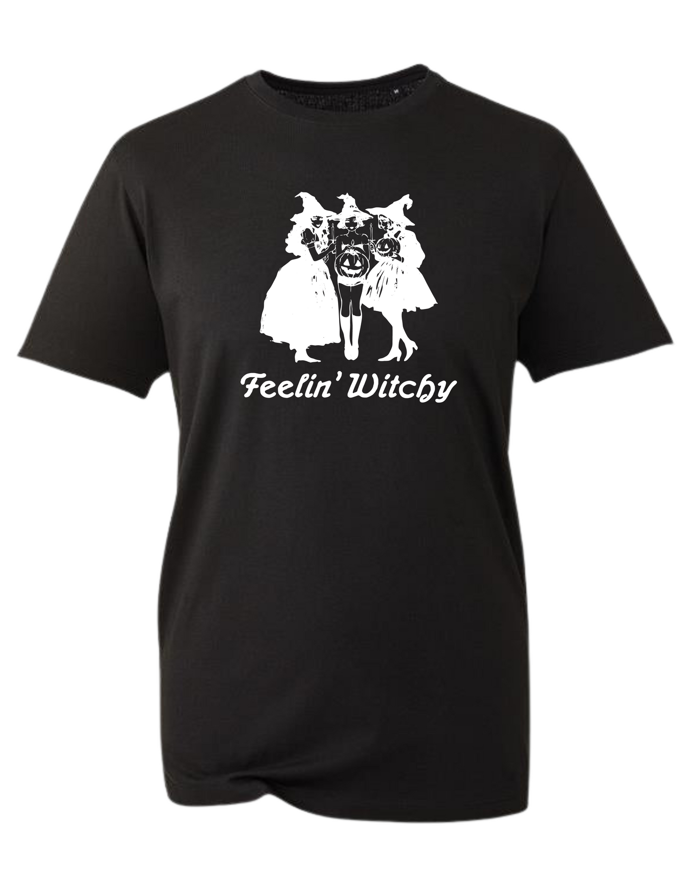 Black "Feeling Witchy" Unisex Organic T-Shirt