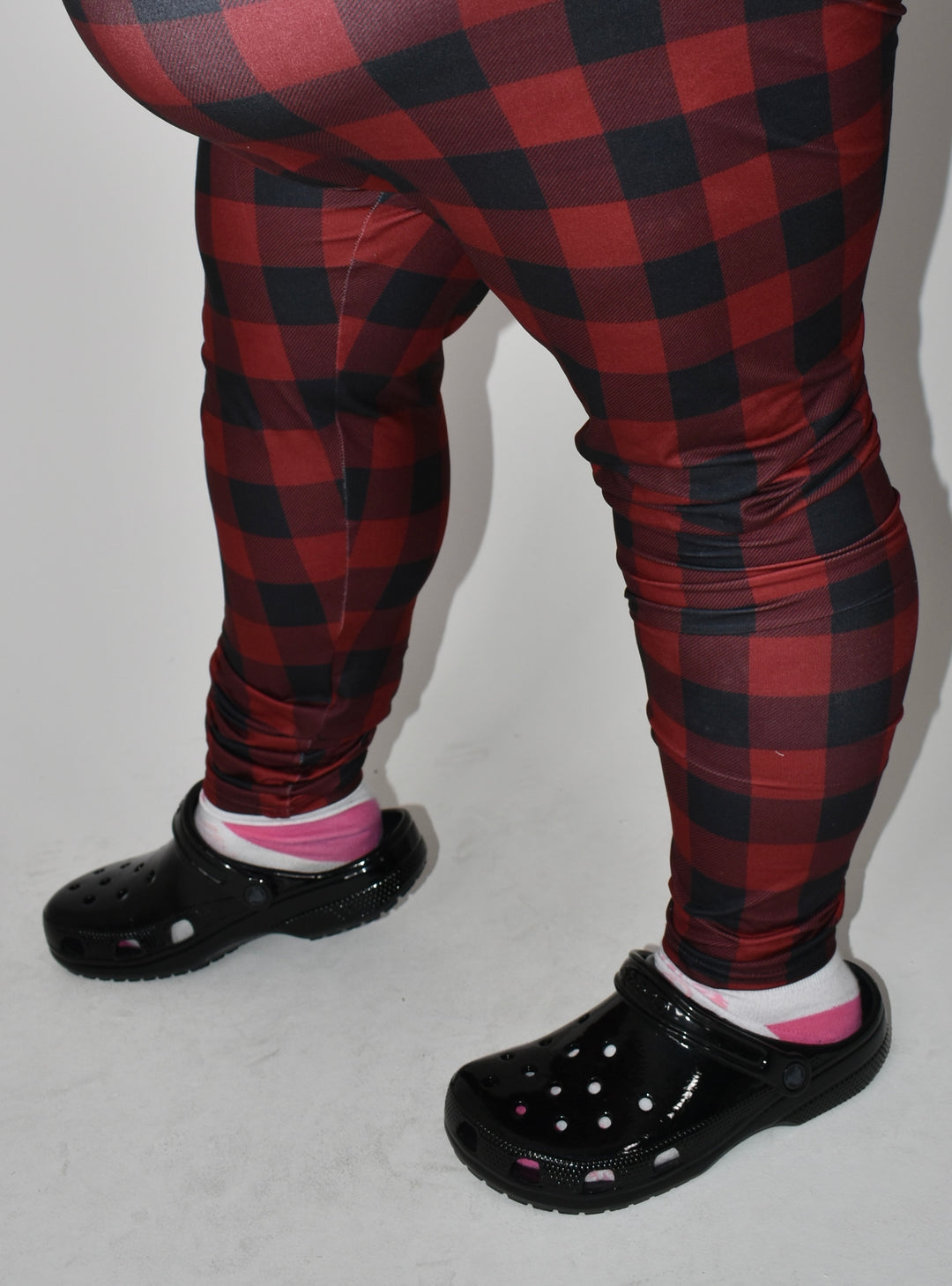 Plus size buffalo plaid leggings sale