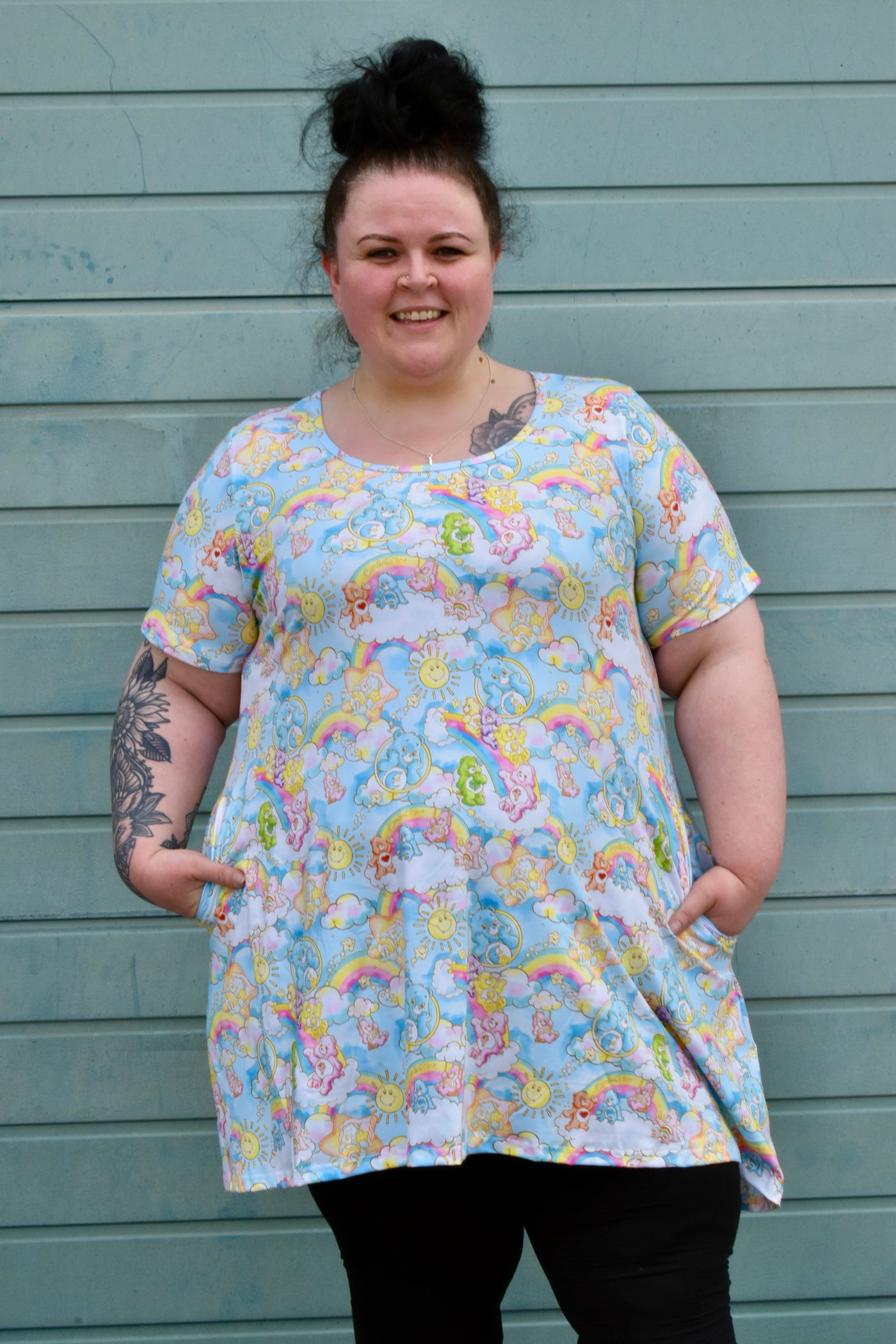 Retro Bears Pocket Swing Dress