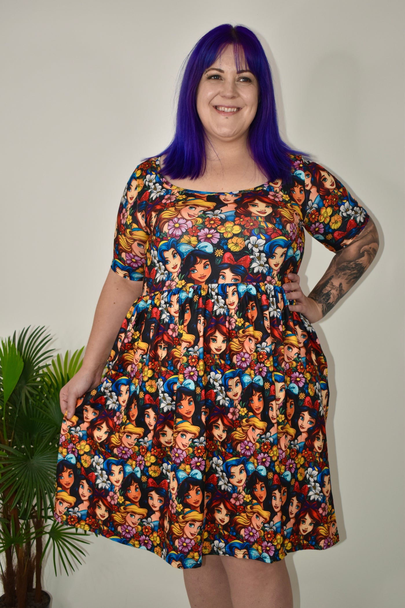 Petal Princesses 2-Way Pocket Skater Dress