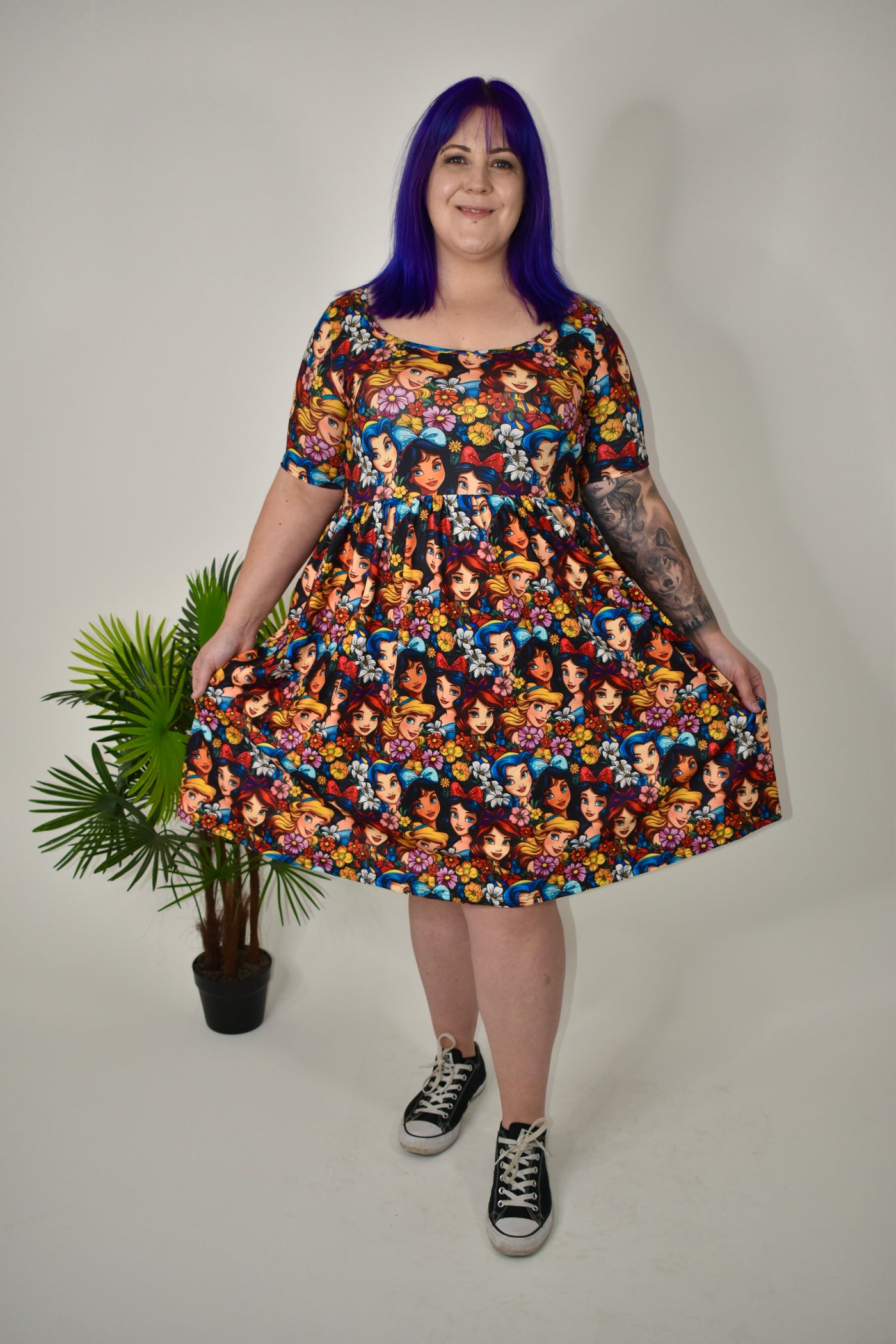 Petal Princesses 2-Way Pocket Skater Dress