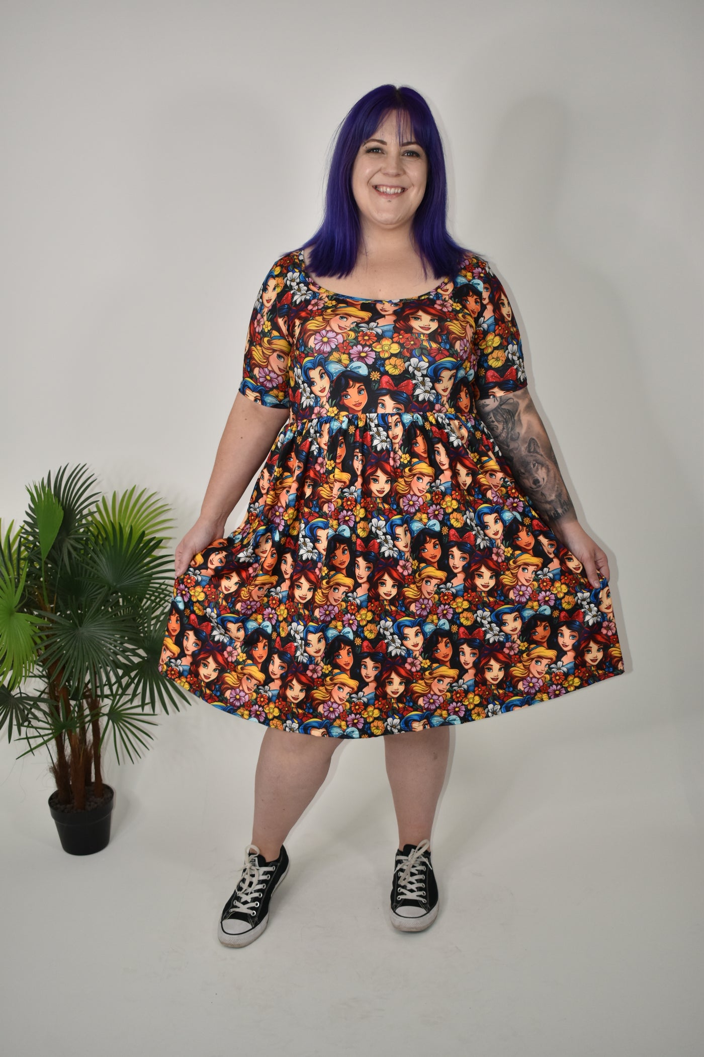 Petal Princesses 2-Way Pocket Skater Dress