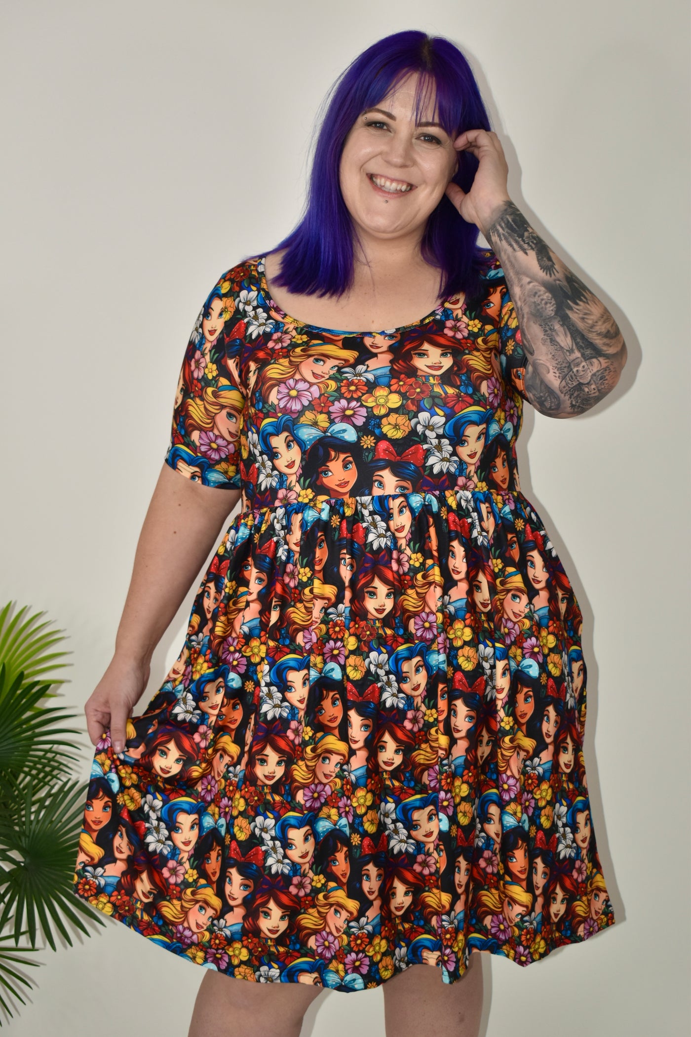 Petal Princesses 2-Way Pocket Skater Dress