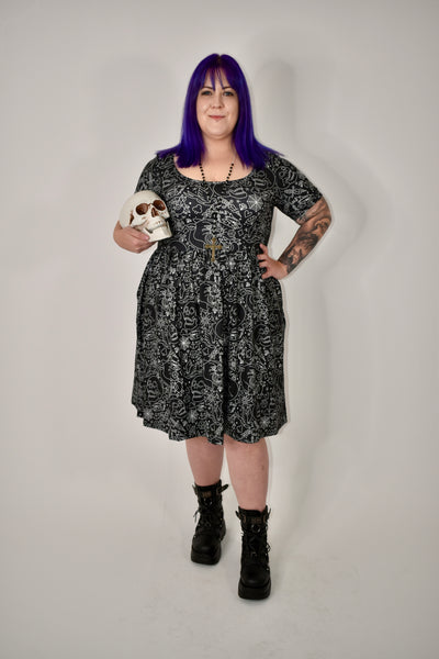 Trad Tatts 2-Way Pocket Skater Dress