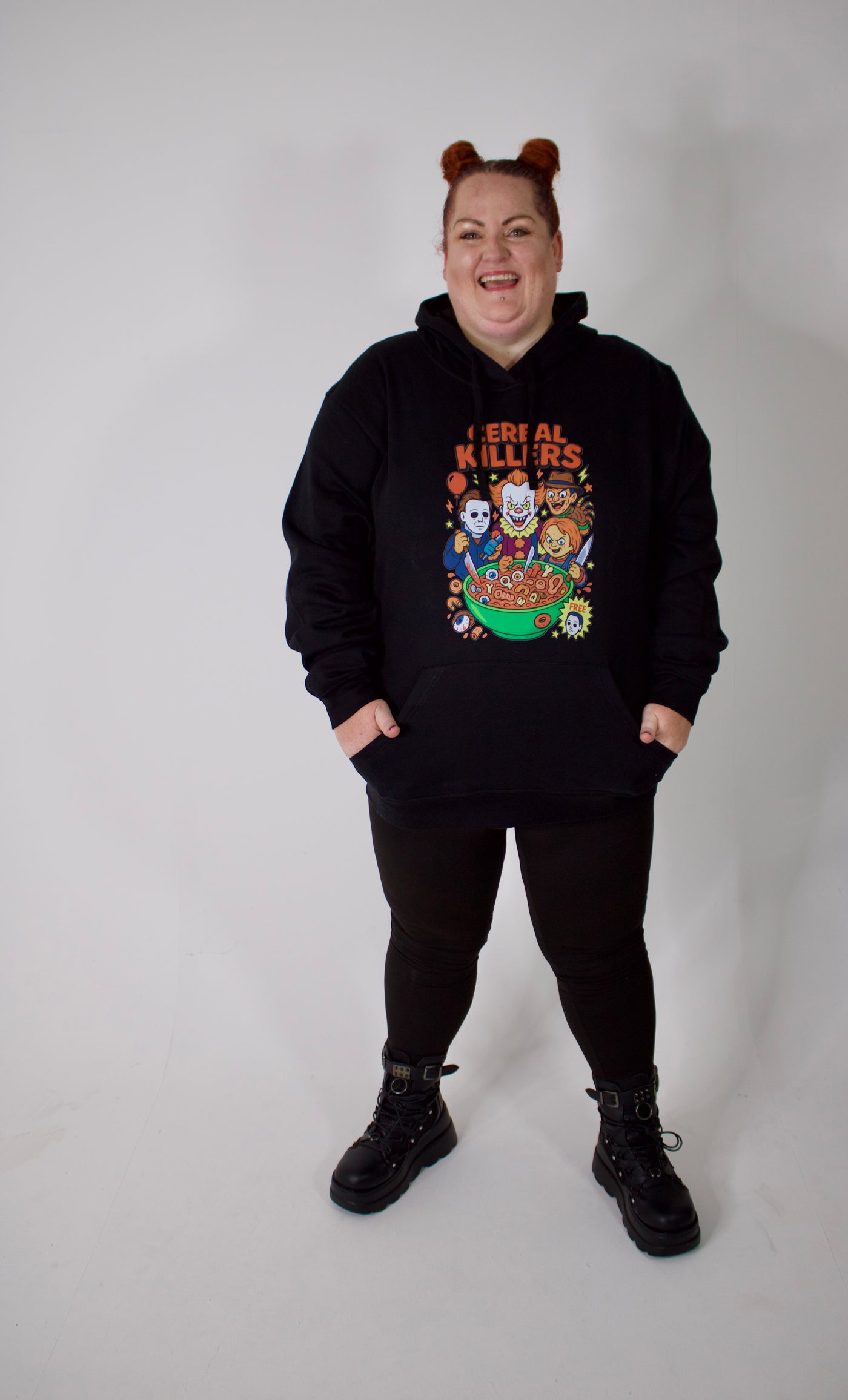 Black "Cereal Killer" Standard Unisex Hoodie