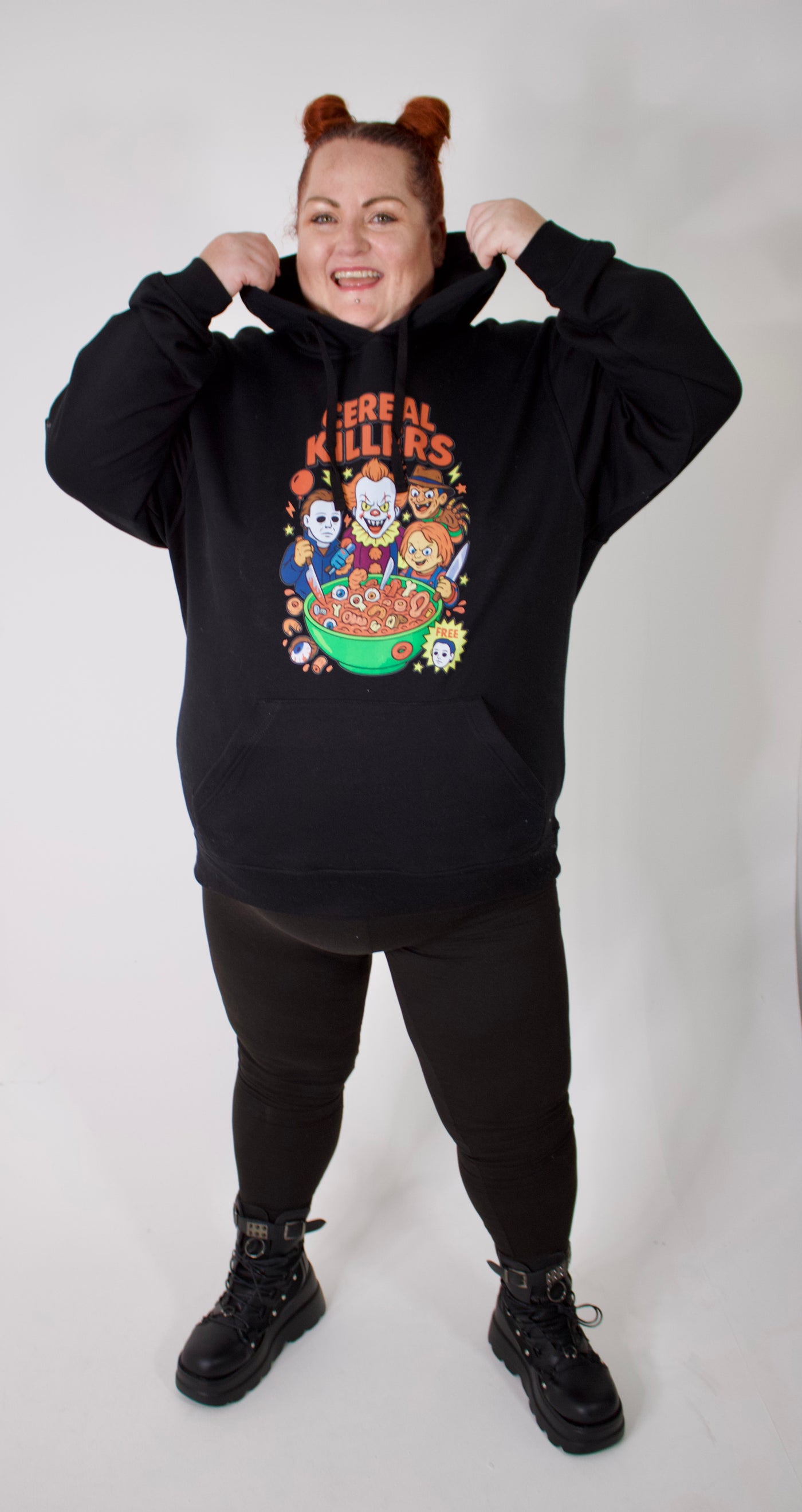 Black "Cereal Killer" Standard Unisex Hoodie