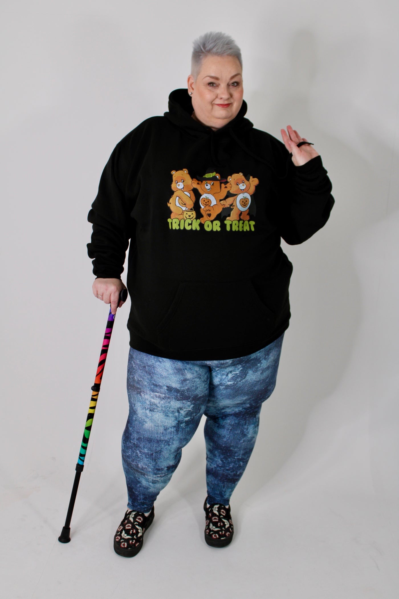Black "Trick Or Treat" Bears Standard Unisex Hoodie
