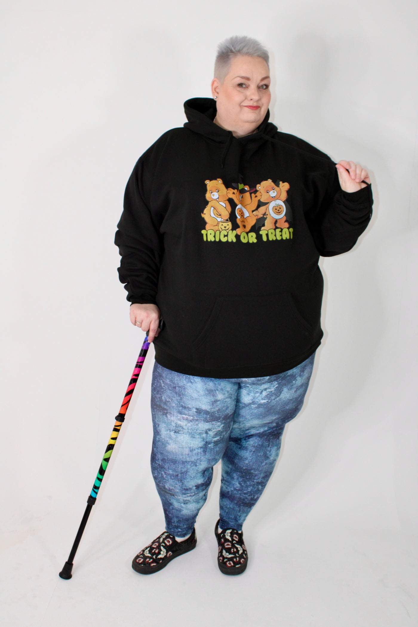 Black "Trick Or Treat" Bears Standard Unisex Hoodie