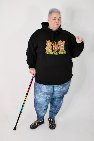 Black "Trick Or Treat" Bears Standard Unisex Hoodie
