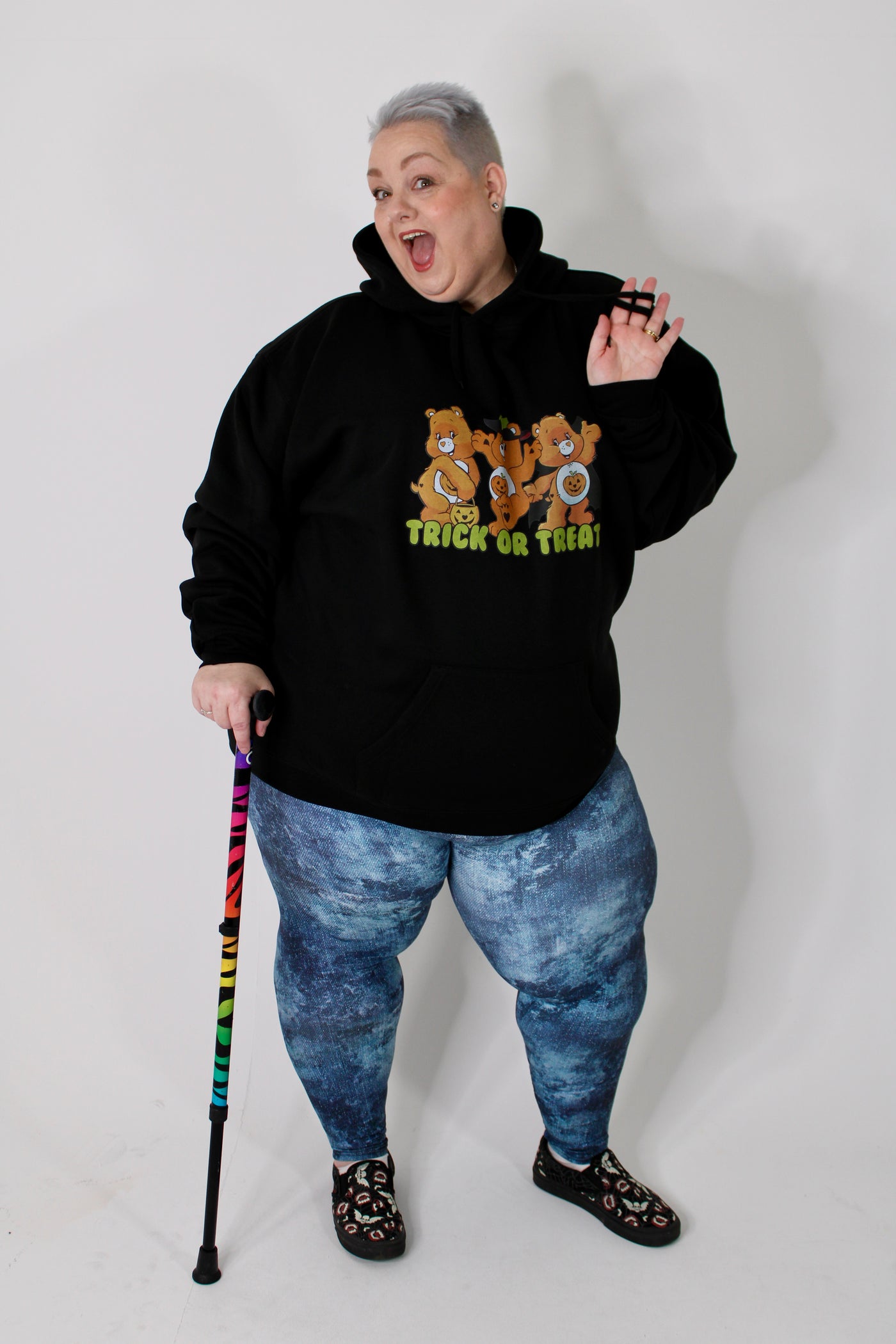 Black "Trick Or Treat" Bears Standard Unisex Hoodie