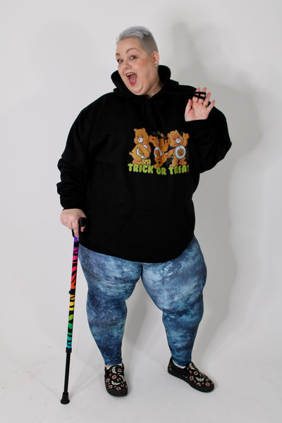 Black "Trick Or Treat" Bears Standard Unisex Hoodie