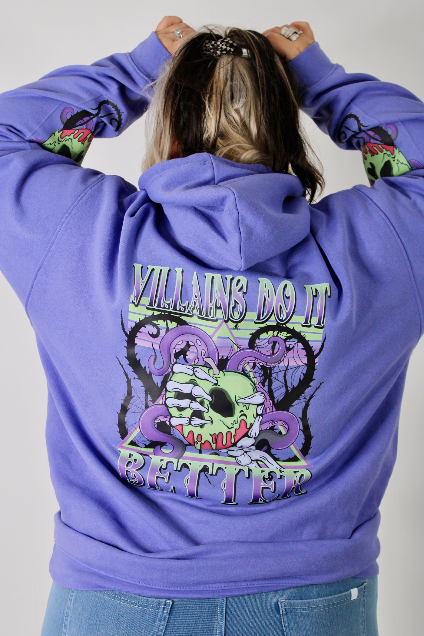 "Villains Do It Better" F&B Sleeve Print Standard Unisex Hoodie