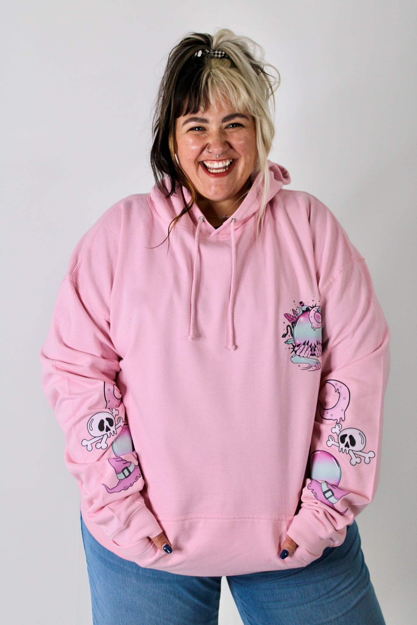 "Crystal Ball" F&B Sleeve Print Standard Unisex Hoodie