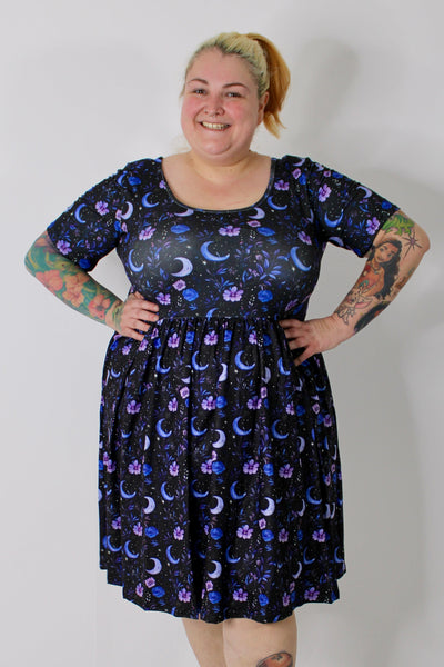 Purple Dusk 2-Way Pocket Skater Dress