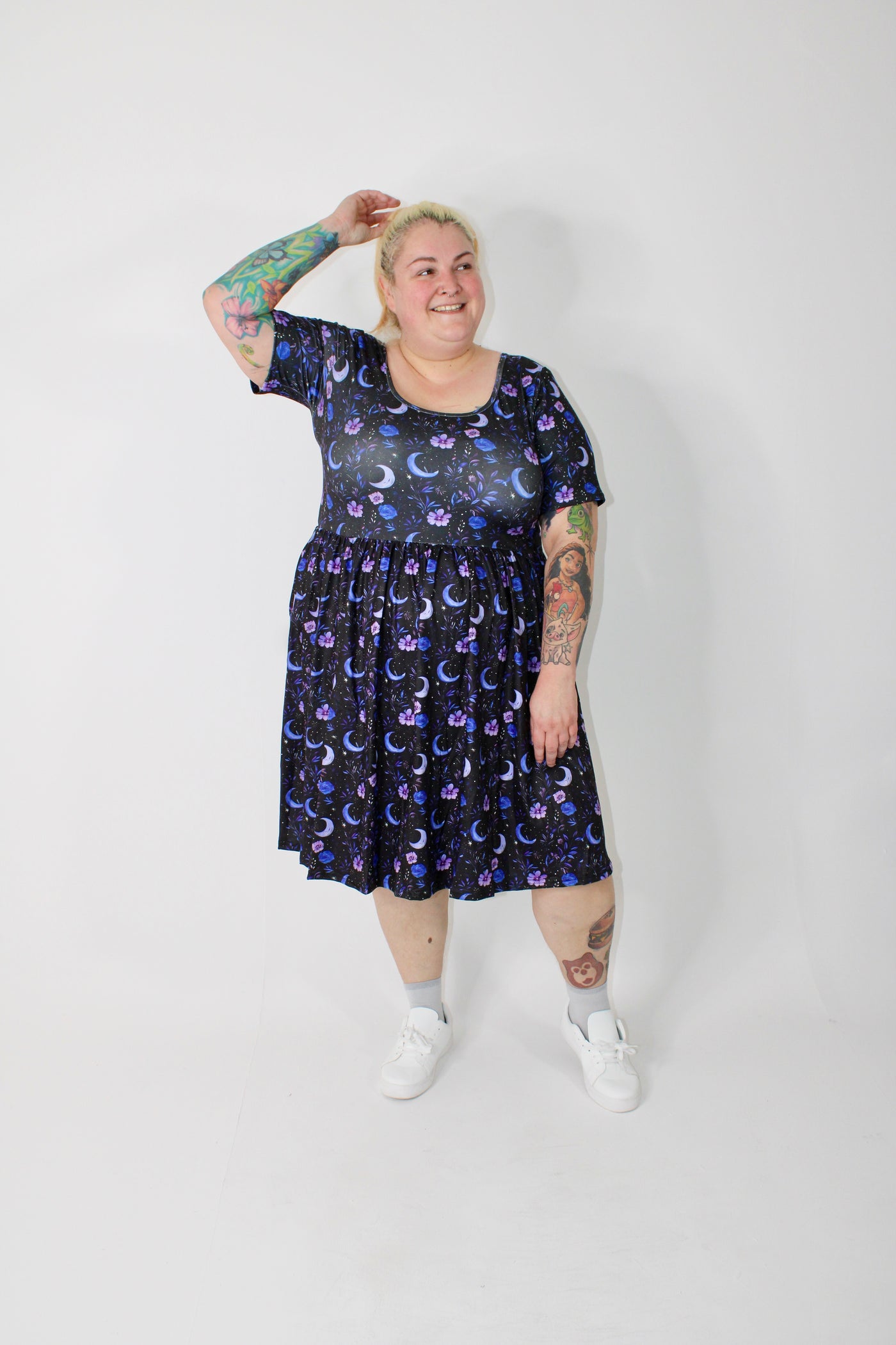 Purple Dusk 2-Way Pocket Skater Dress