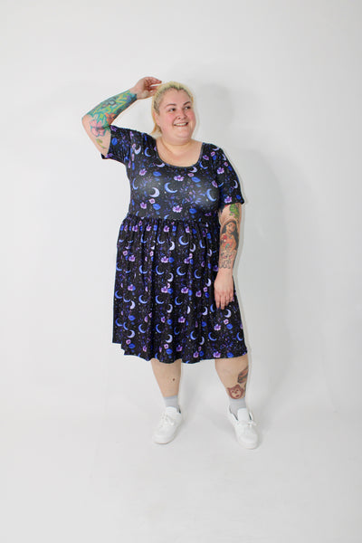 Purple Dusk 2-Way Pocket Skater Dress