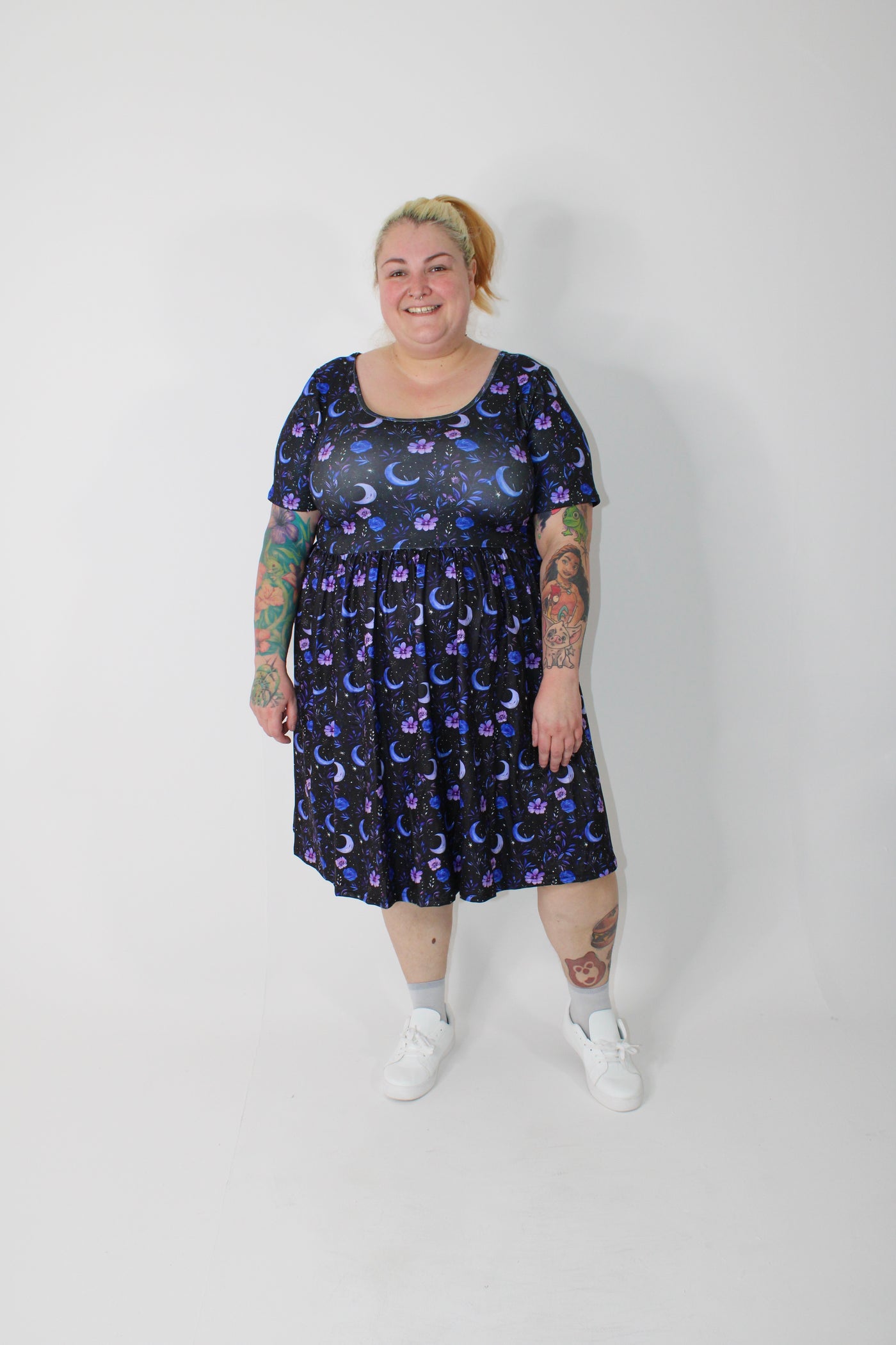 Purple Dusk 2-Way Pocket Skater Dress