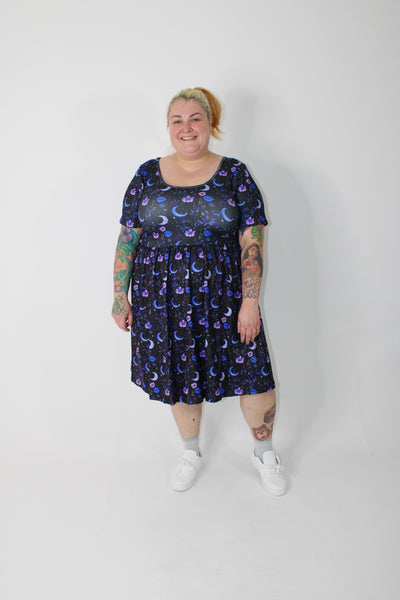 Purple Dusk 2-Way Pocket Skater Dress