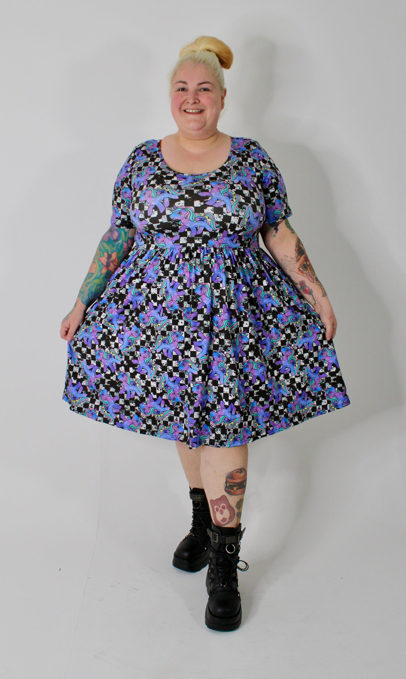 Pastel Ponies 2-Way Pocket Skater Dress