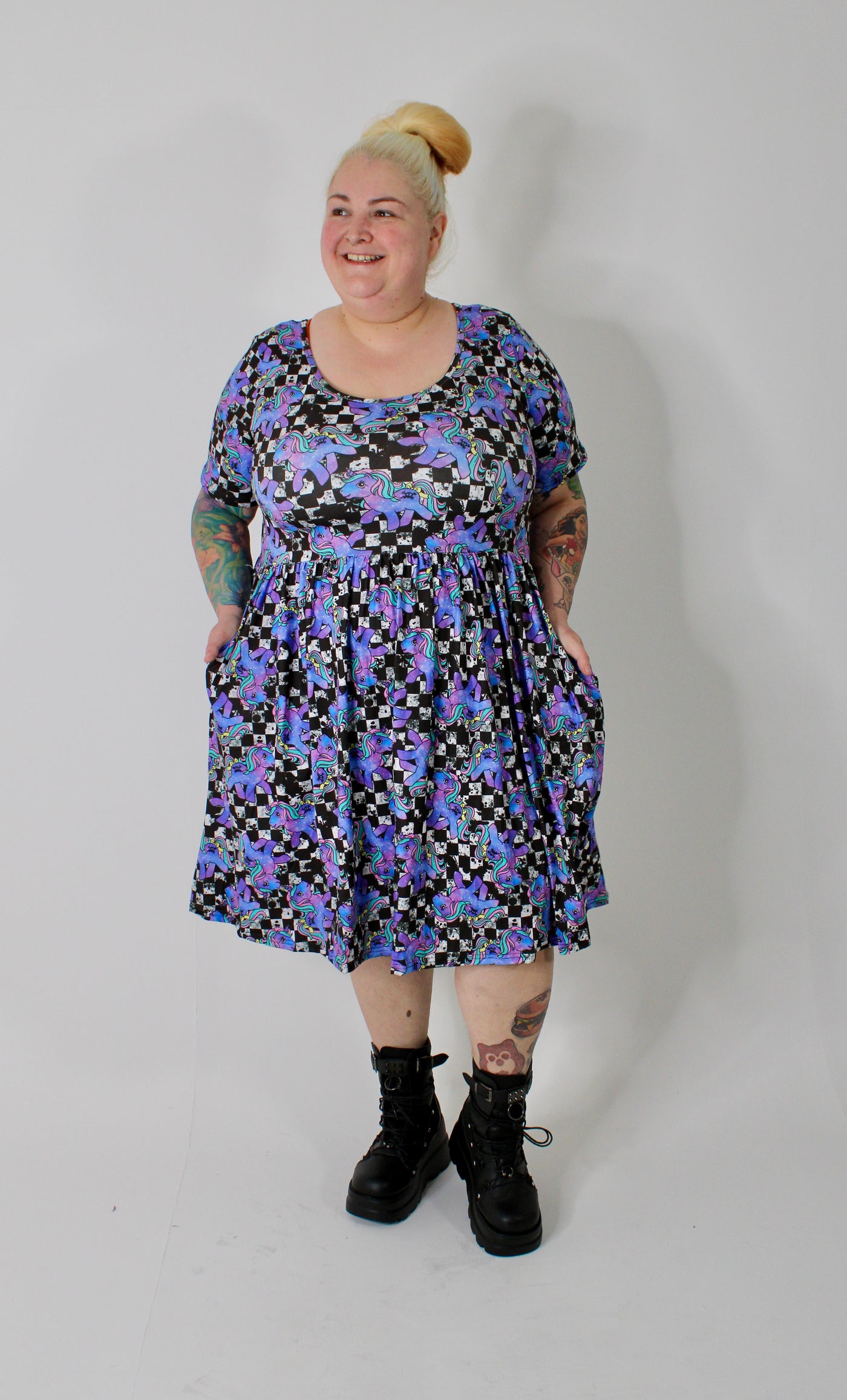 Pastel Ponies 2-Way Pocket Skater Dress