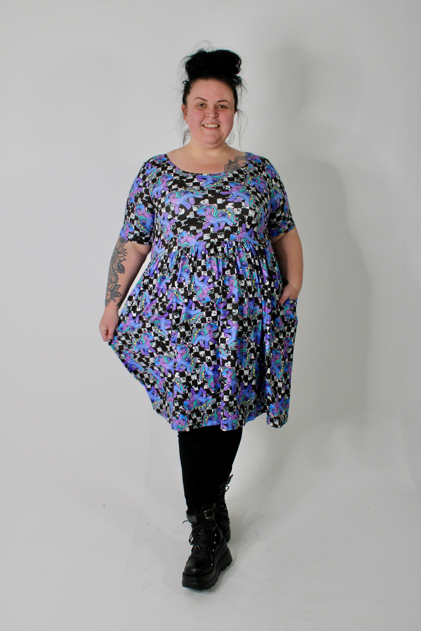 Pastel Ponies 2-Way Pocket Skater Dress