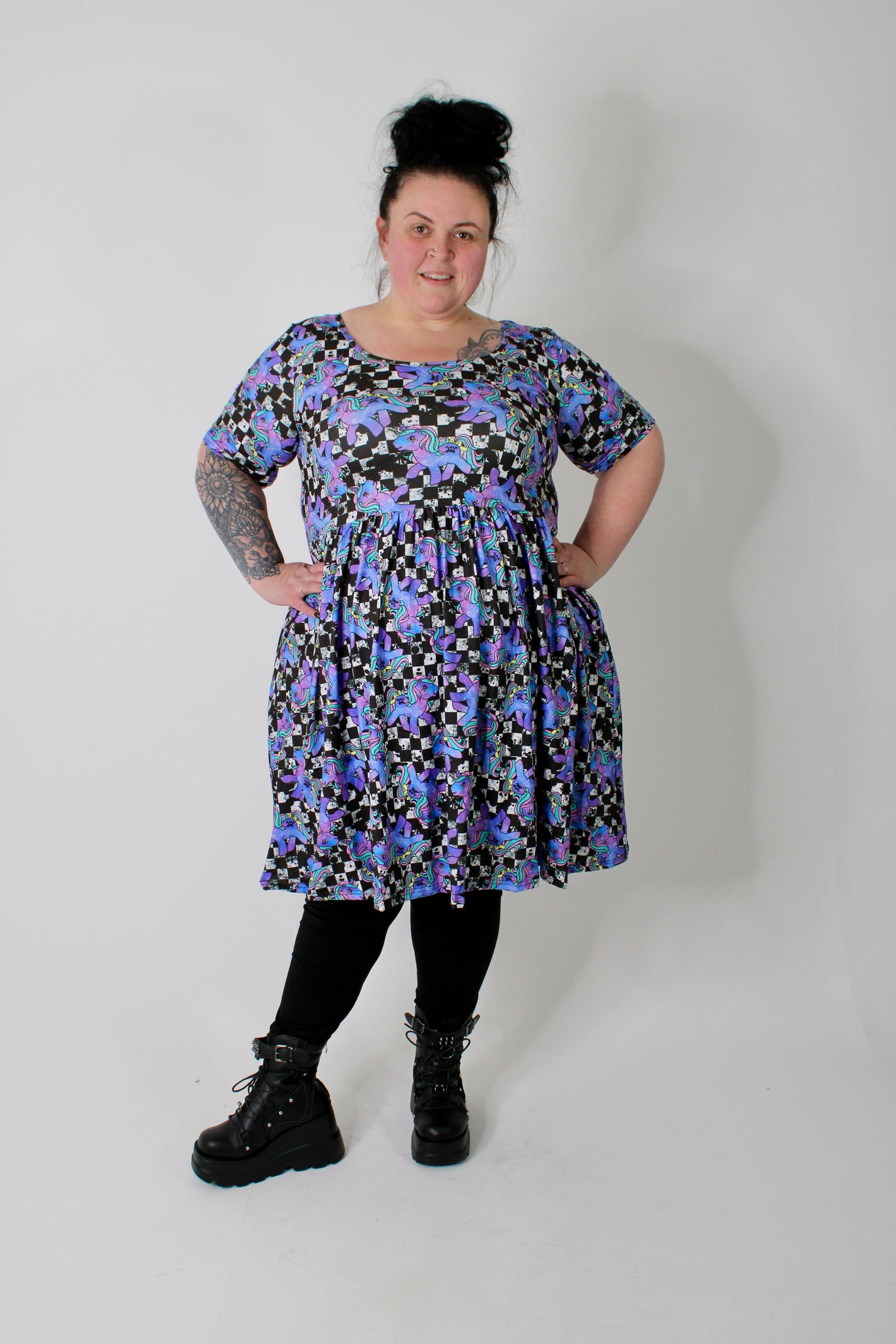 Pastel Ponies 2-Way Pocket Skater Dress