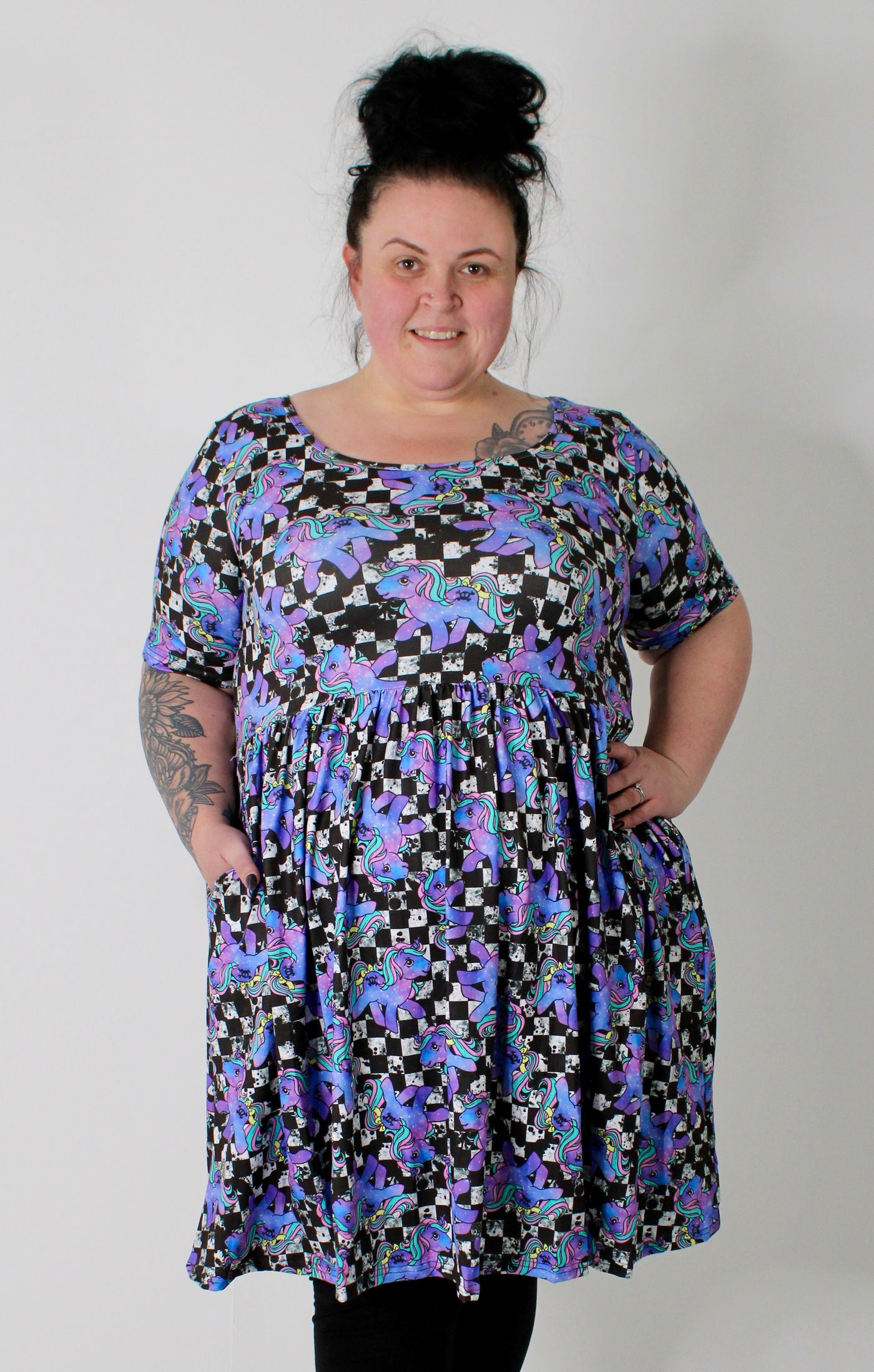 Pastel Ponies 2-Way Pocket Skater Dress