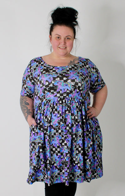 Pastel Ponies 2-Way Pocket Skater Dress