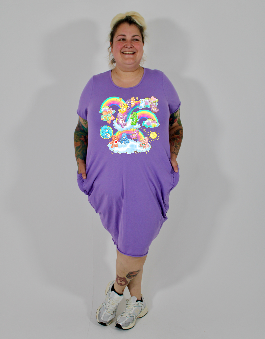 purple t shirt dress plus size Halie T-Shirt Dress - / Gamay- Size4XS