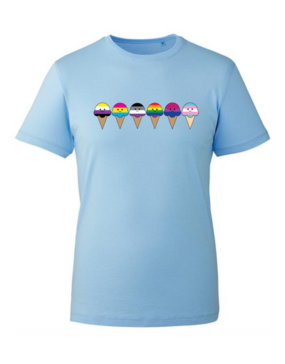 "Scoops Of Pride" Unisex Organic T-Shirt