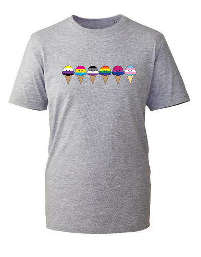 "Scoops Of Pride" Unisex Organic T-Shirt