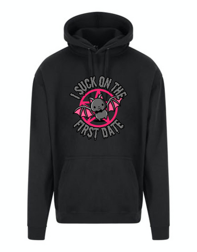 "I Suck On The First Date" Longline Unisex Hoodie