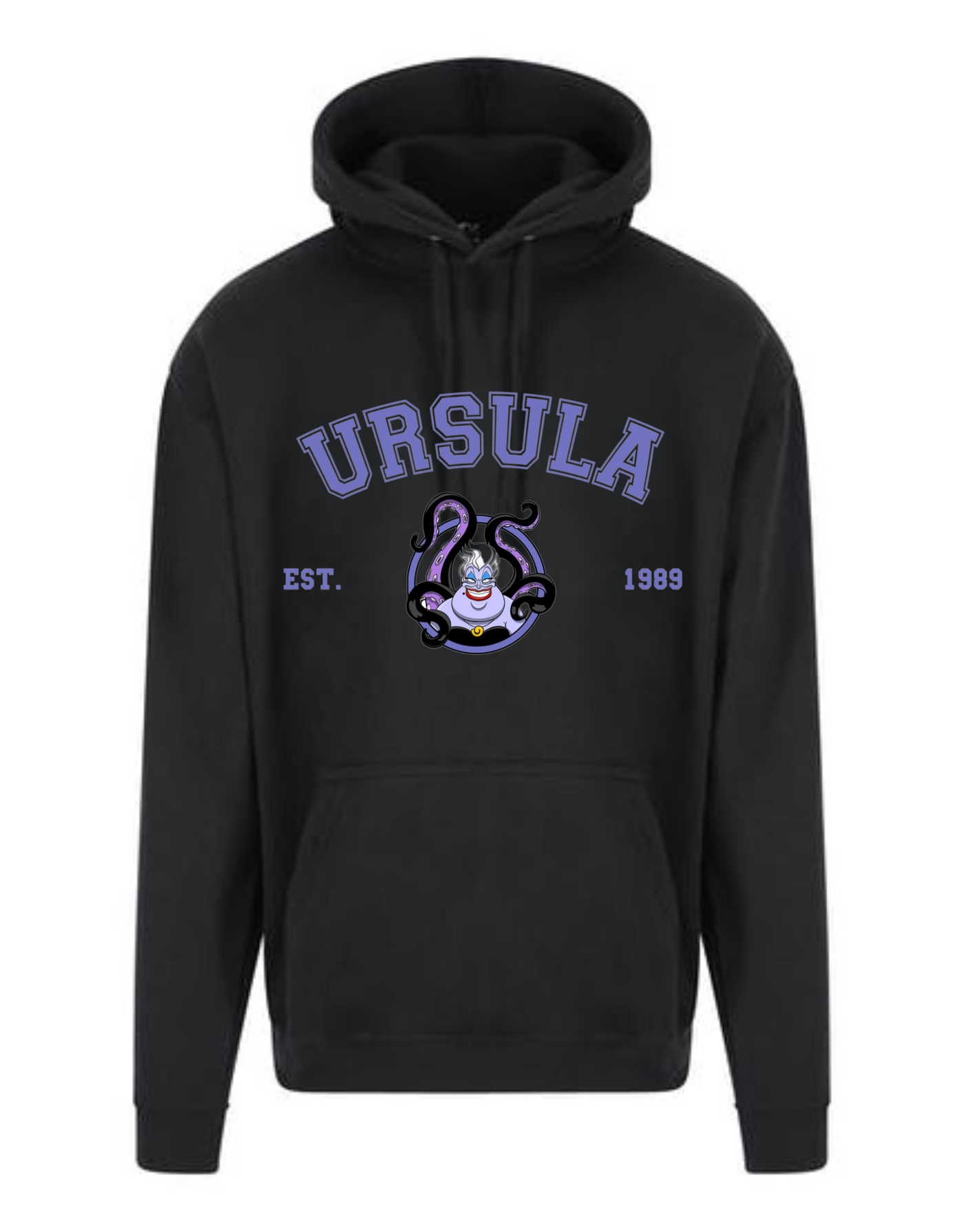 "Ursula" Front & Back Print Longline Unisex Hoodie